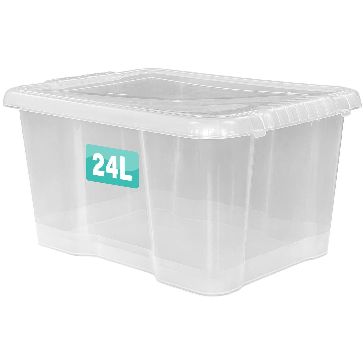 Clear Plastic Storage Box Boxes with Lids UK BRITISH MADE Home Office Stackable