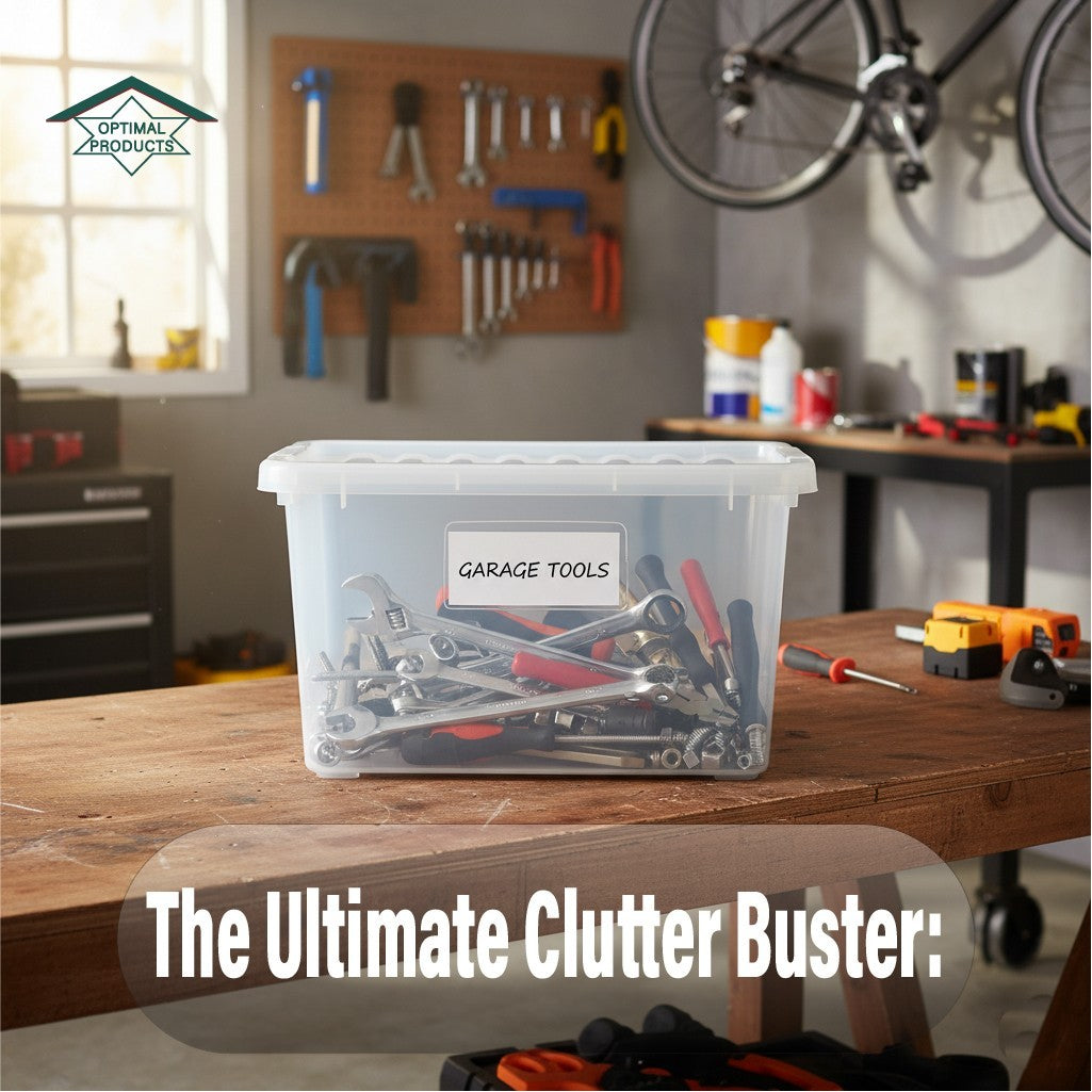 Clear Plastic Storage Box Boxes with Lids UK BRITISH MADE Home Office Stackable