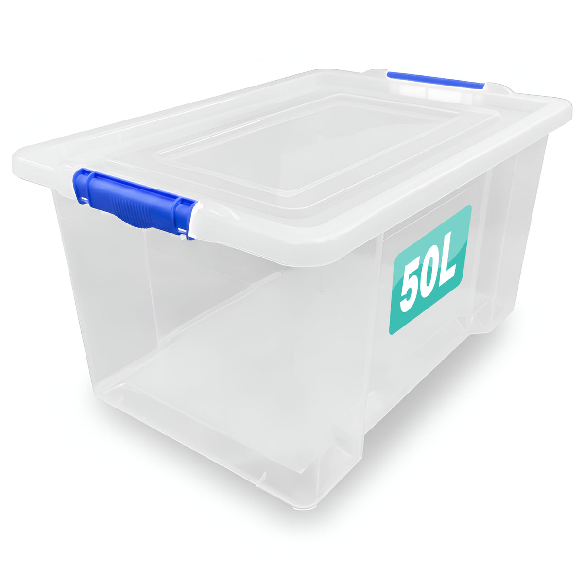 Clear Plastic Storage Box Boxes with Lids UK BRITISH MADE Home Office Stackable