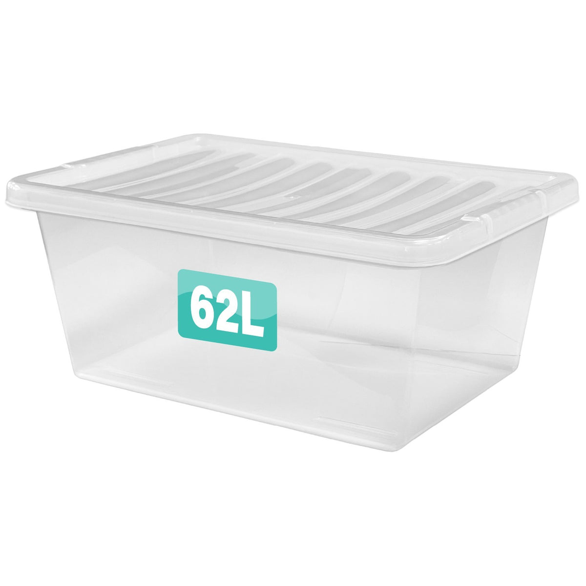 Clear Plastic Storage Box Boxes with Lids UK BRITISH MADE Home Office Stackable