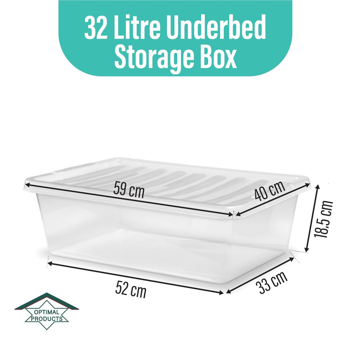 Clear Plastic Storage Box Boxes with Lids UK BRITISH MADE Home Office Stackable