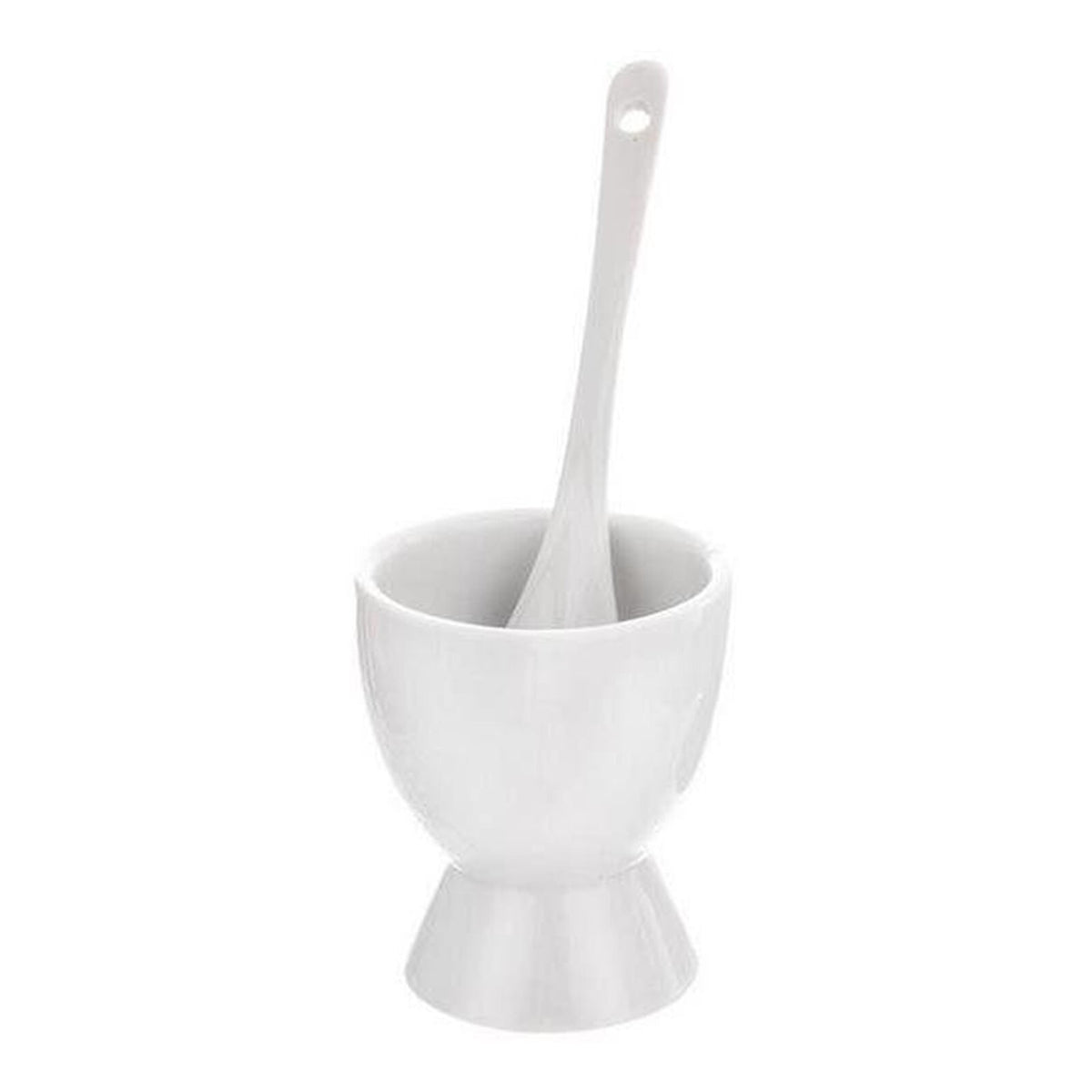 4X Egg Cup Set Breakfast Boiled Eggs Novelty Holders Cups Spoon Kitchn Porcelain