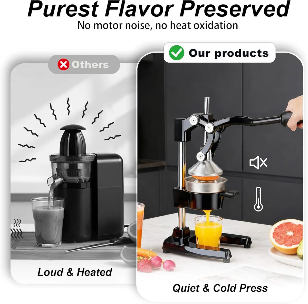 SAEIV Cast Iron Manual Citrus Juicer & Lemon Squeezer