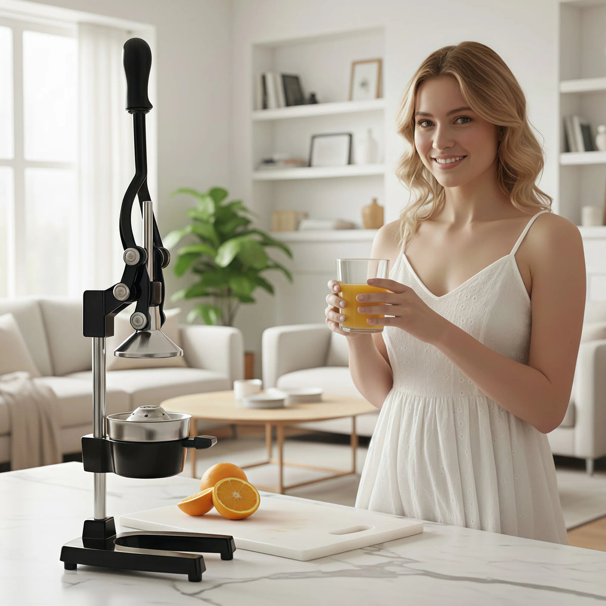 SAEIV Cast Iron Manual Citrus Juicer & Lemon Squeezer