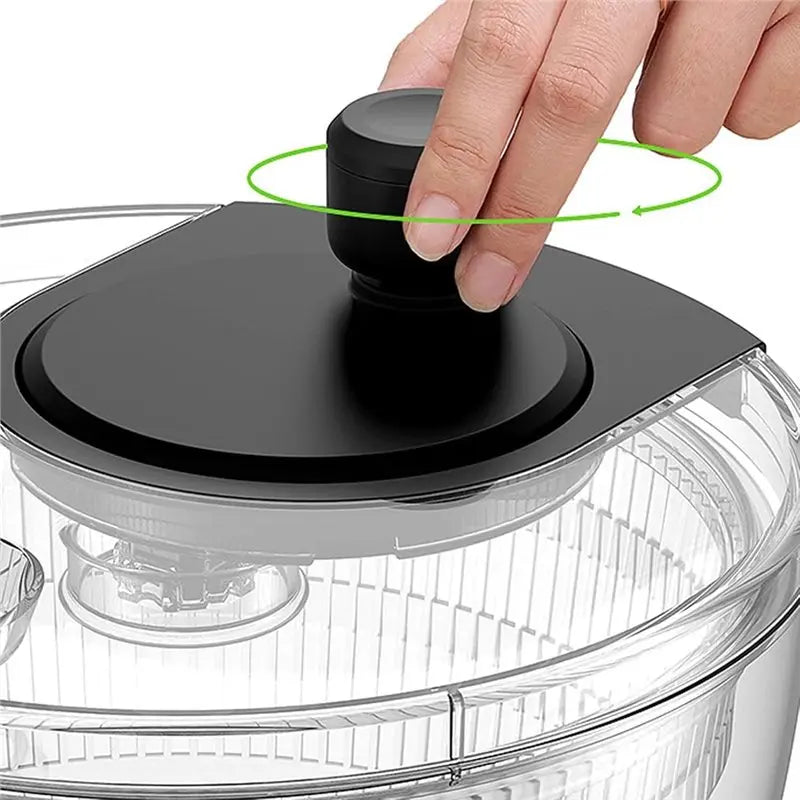 Fruit & Veggie Dryer Salad Spinner with Built-In Strainer