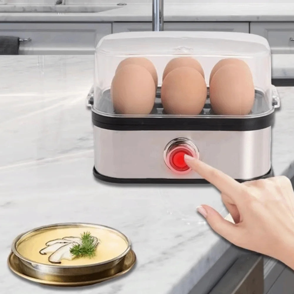 Smart Auto Shut-Off Egg Cooker, 6 Egg Capacity