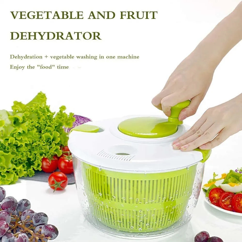 Multifunction Manual Salad Spinner & Vegetable Dehydrator
