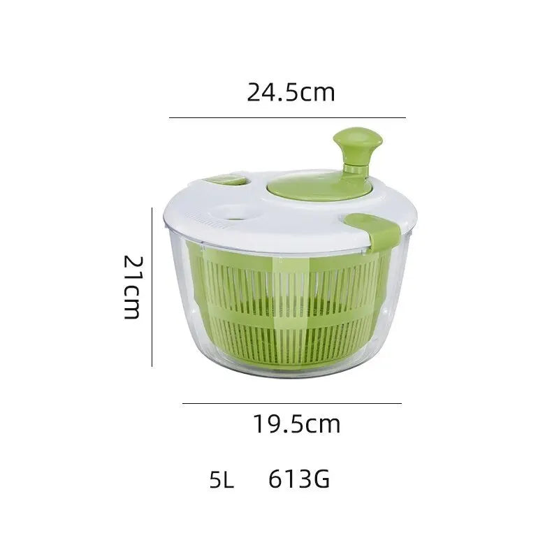 Multifunction Manual Salad Spinner & Vegetable Dehydrator