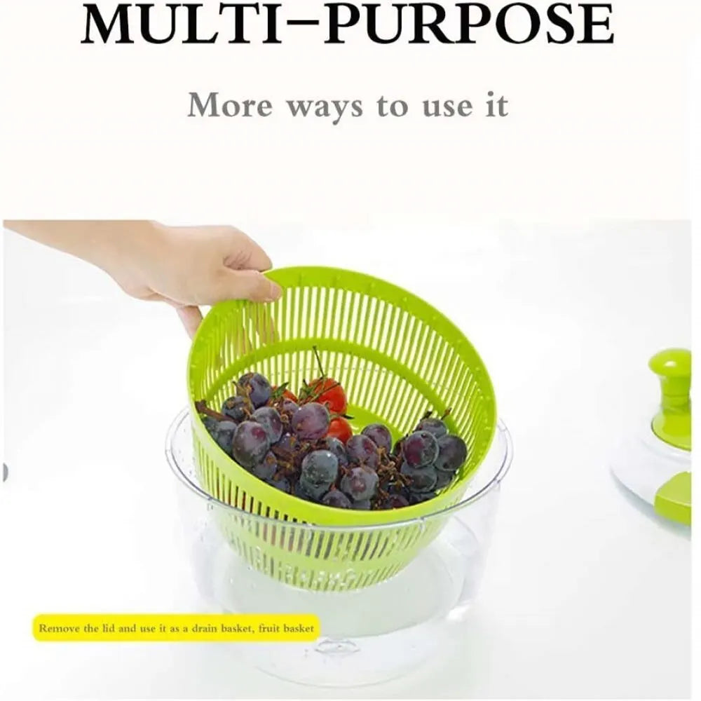 Multifunction Manual Salad Spinner & Vegetable Dehydrator