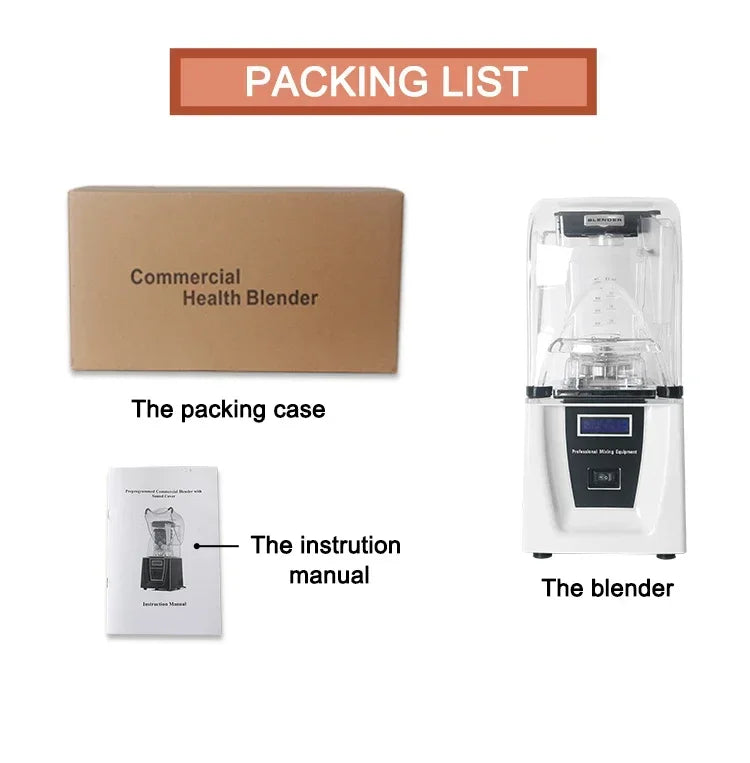 HomeWise 9001 Professional Power Blender 2200W, 2L