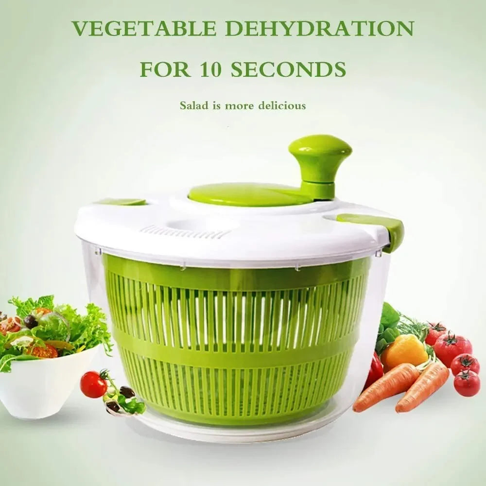 Multifunction Manual Salad Spinner & Vegetable Dehydrator