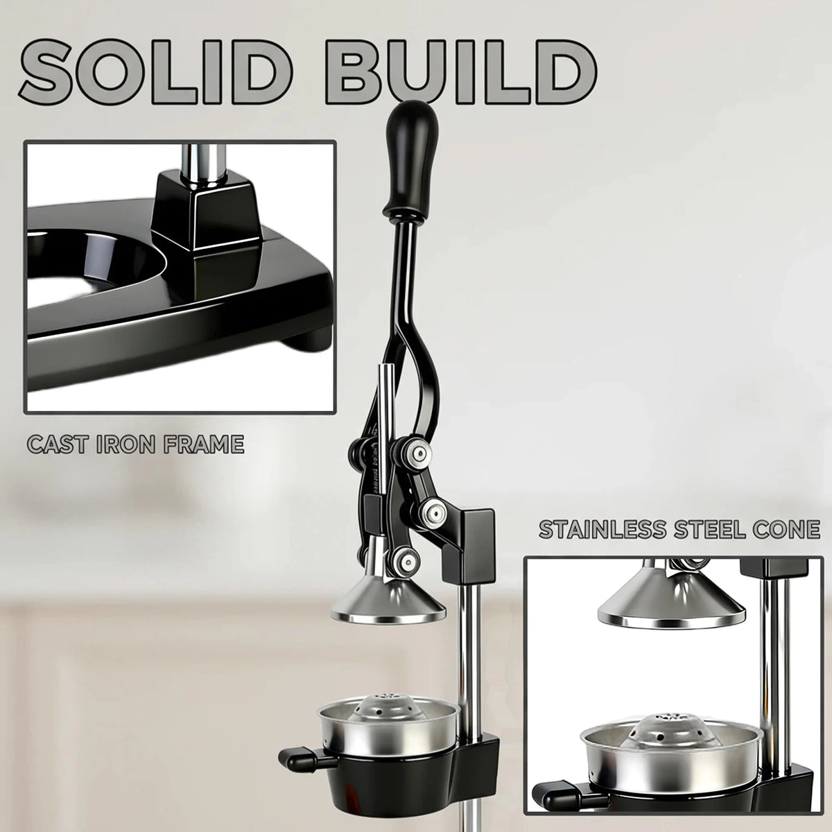 SAEIV Cast Iron Manual Citrus Juicer & Lemon Squeezer