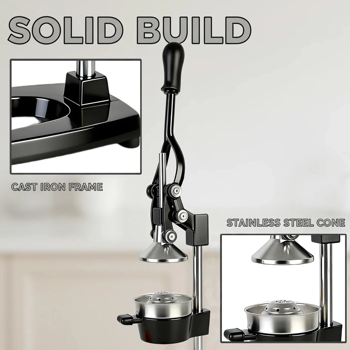 SAEIV Cast Iron Manual Citrus Juicer & Lemon Squeezer