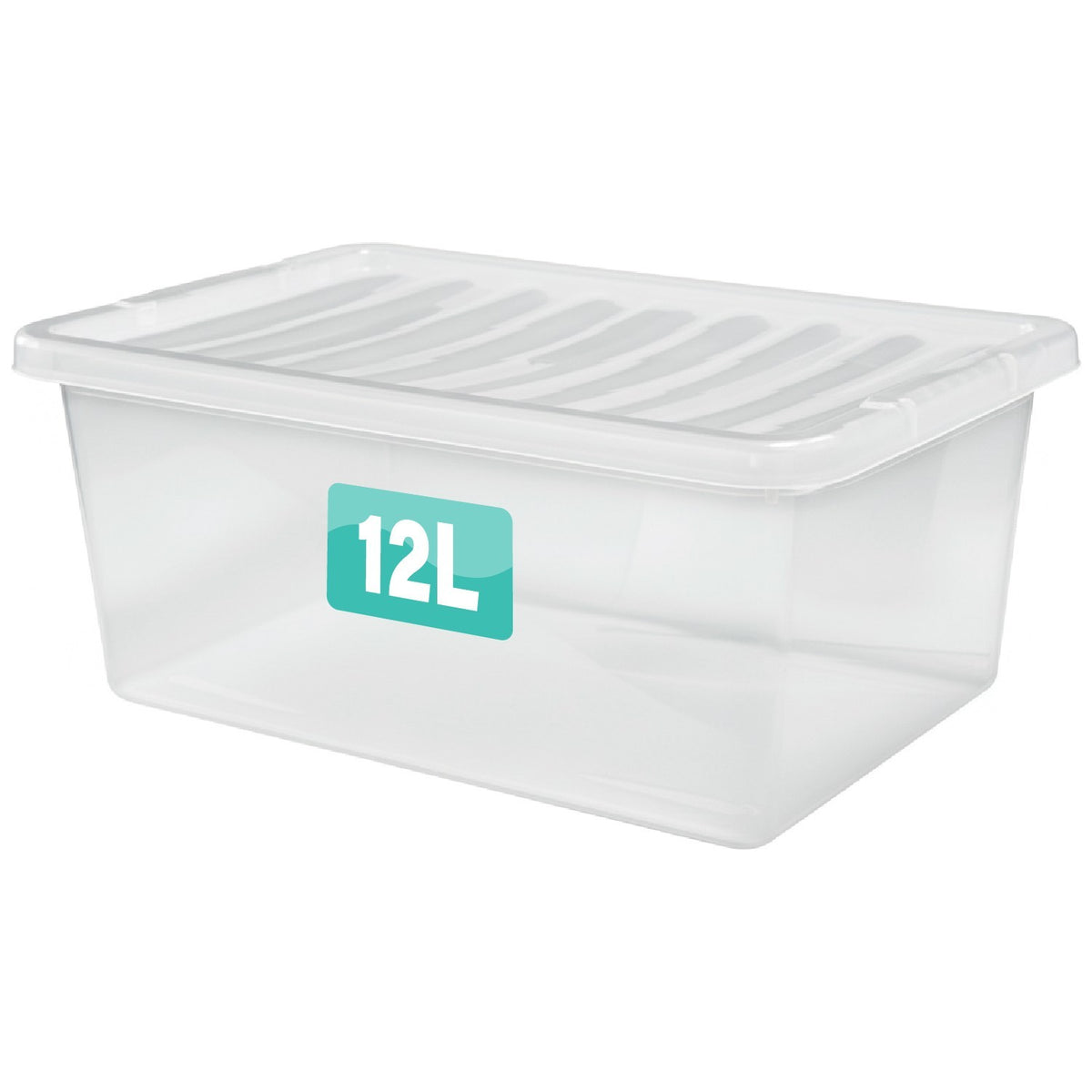 Clear Plastic Storage Box Boxes with Lids UK BRITISH MADE Home Office Stackable