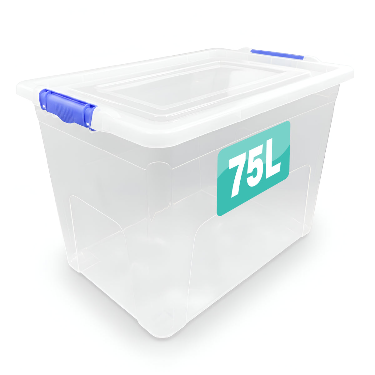 Clear Plastic Storage Box Boxes with Lids UK BRITISH MADE Home Office Stackable