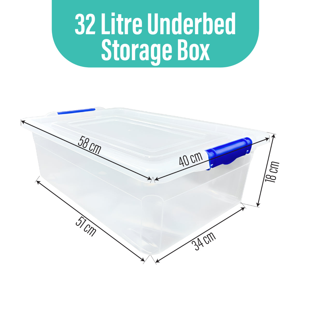 Clear Plastic Storage Box Boxes with Lids UK BRITISH MADE Home Office Stackable
