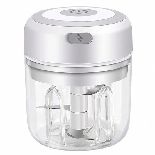 Mini Electric Garlic and Vegetable Chopper on white background