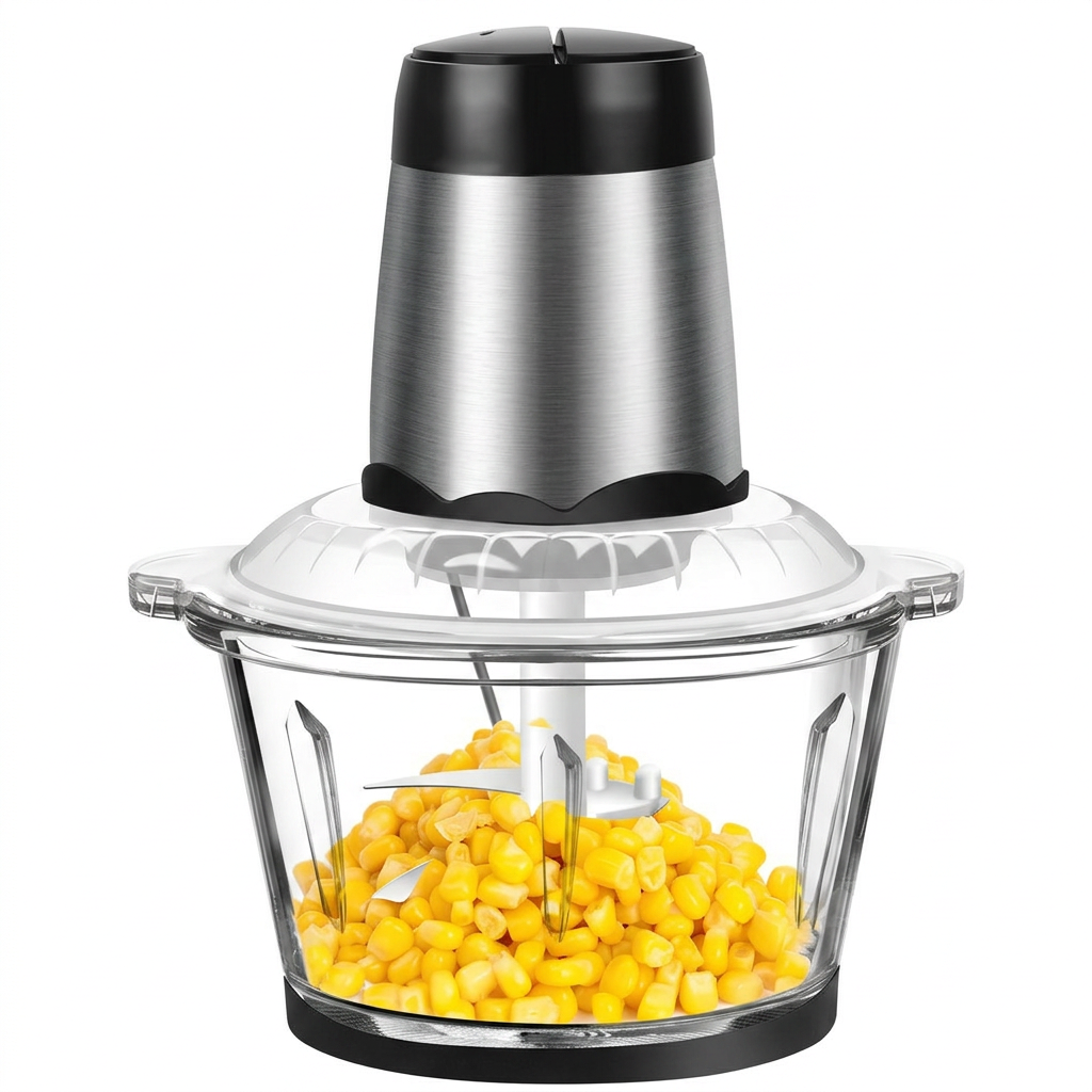 300W Electric Meat Grinder and Blender on white background