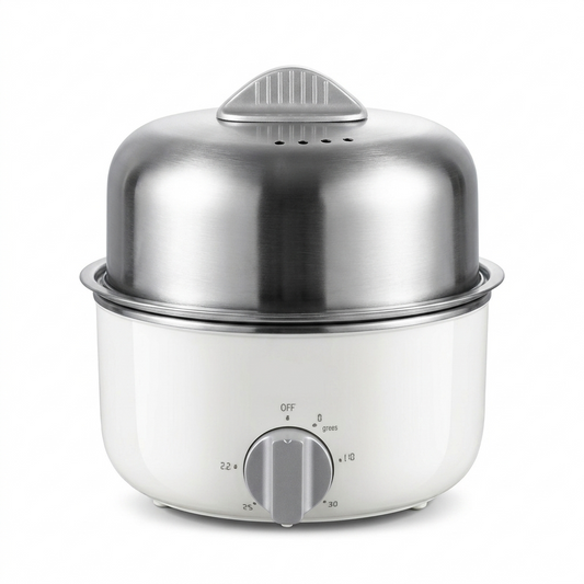 Sonifer Stainless Steel Electric Egg Boiler with Timer on white background