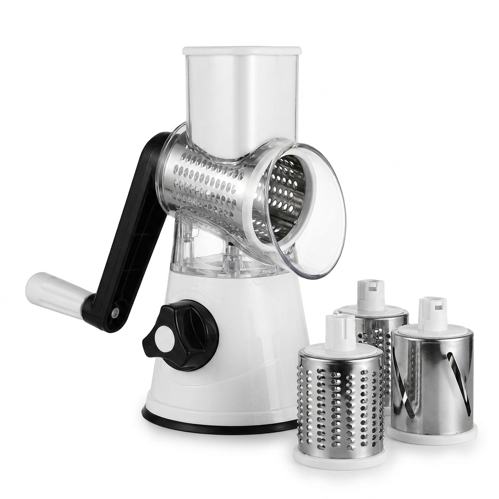 4-in-1 Vegetable Shredder blades view on white background